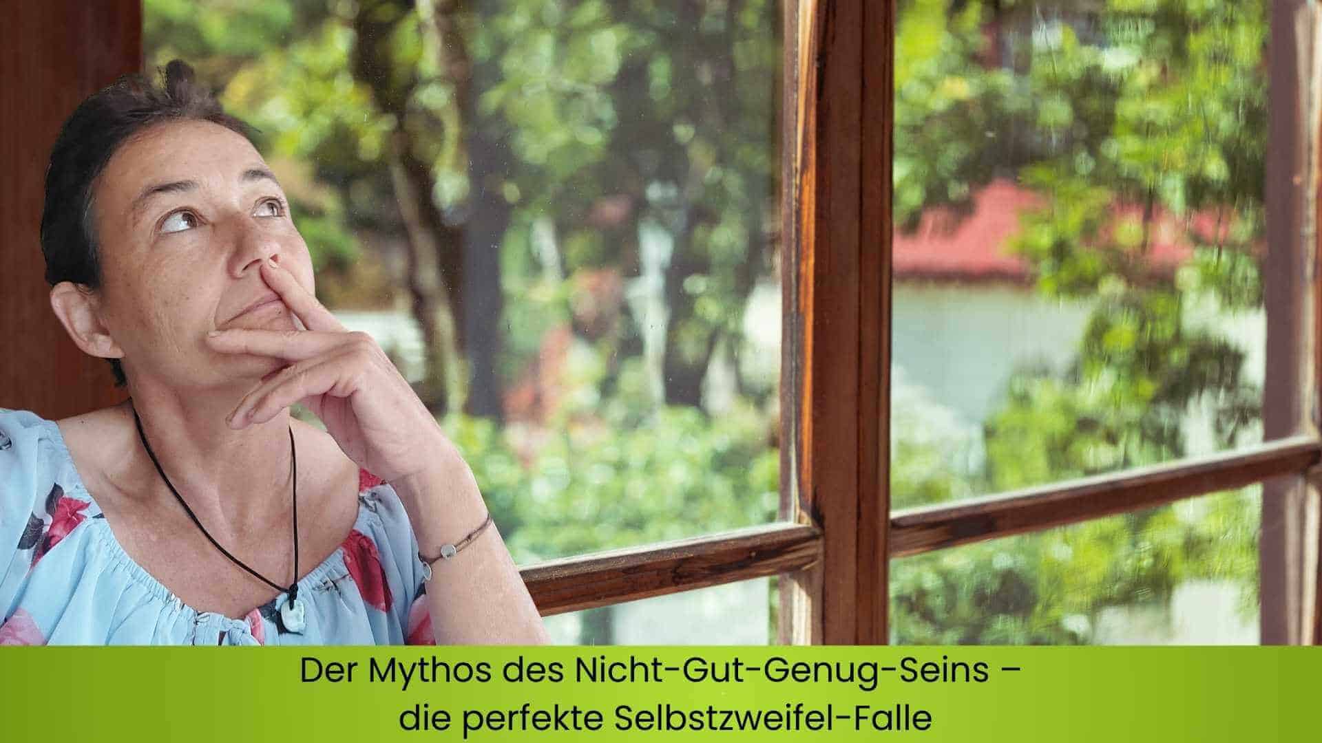 Marianne die nachträglich vor dem Fenster sitzt und grübelt